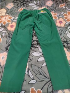 Green Casual Pants