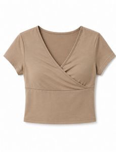 Chic Wrap V-Neck Crop Top