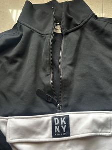 DKNY Colorblock Half-Zip Sweater
