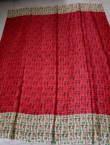 Red Silk Material 1.9 Metres