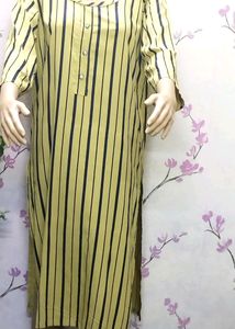 Kurti 1 piece linean cream latest fancy/western/Un