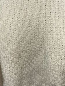 White Crop Knit Top (M)