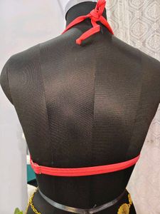 Coral Halter Bikini Top(made in caribbean)