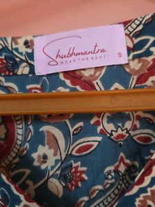 Teal blue beautiful Print Kurta