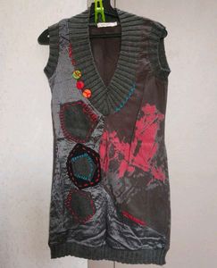 Unique Patchwork Sleeveless Top