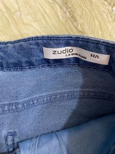 Classic Blue Denim Flare Jeans