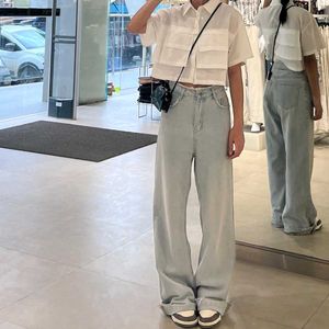 Baggy white jeans