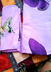 Bombay Dyeing Purple Designed King Size Double Bed