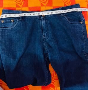 Classic Stretchable Blue Denim Jeans for women