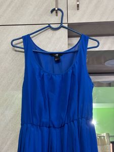 Blue High-Low Dress