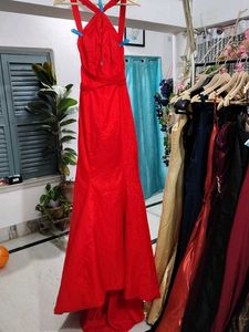 Red Halter Neck Dress