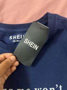 Shein Navy Graphic T-Shirt