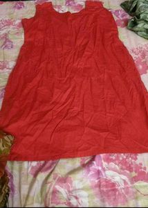 Sleeveless Punjabi cotton suit duppata