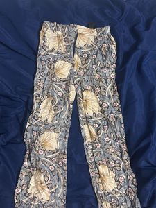 Floral Print Wide Leg Pants