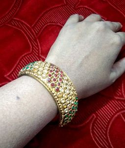 Modern Single Bangle(kada)with Multicolor Stones❤✨