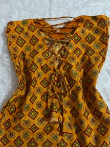 Strapless Y2K Backless Desi Kurti