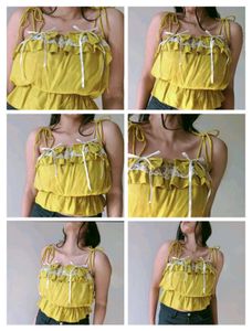 🔴 Clearance Sale 🔴 Spaghetti Strap Ruffle Top