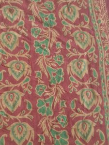 Orange Dupatta with Red Border