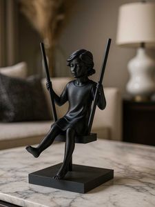 Girl on Swing – 3D Printed Sculpture