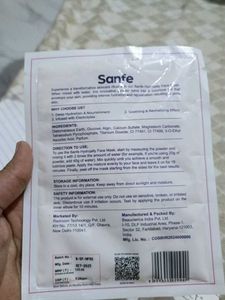 Sanfe Hydrojelly Face Mask with Vitamin C