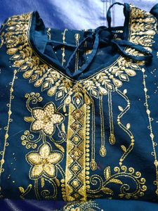 beautiful Georgette kurta patiyala dupatta