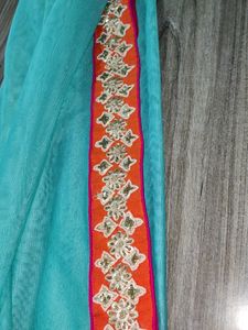 Hand Work Soft Net Duptta