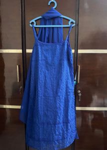 Royal Blue Kurta Set with Dupatta