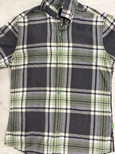 Trendy Premium Bossini Jeans Slim Fit Plaid Shirt