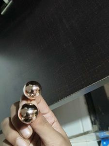 Chic Rose Gold Ball Stud Earrings