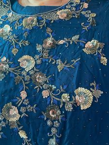 Embellished Blue Kurta