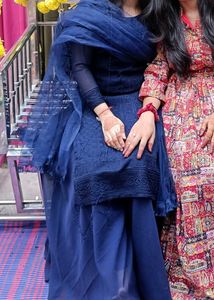 Beautifull Navy Blue Kurta Set with Dupatta💙