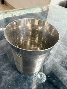 set of 10 steel glass