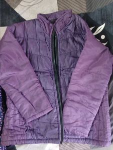 Stylish Purple Quilted Jacket