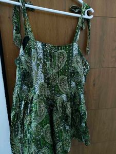 Boho Paisley Print Tie-Strap Top