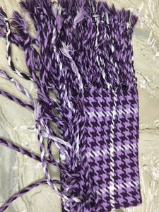 Purple Houndstooth Scarf