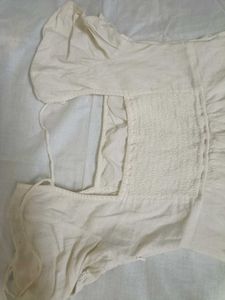mini white stretchable dress