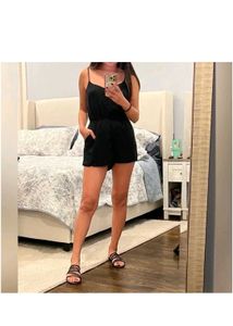 H&amp;M Black Sleeveless Romper