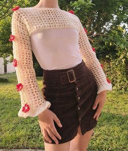 Crochet Flower Shrug