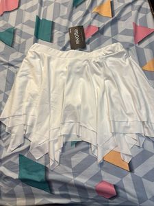 Mini White Layered Skirt