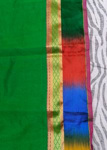 multi green colour  saree