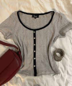 *SALE* Striped Ribbed Tee