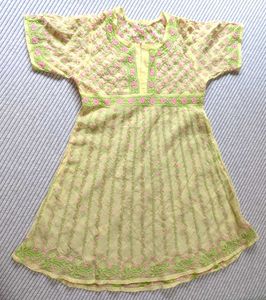 Yellow Embroidered Anarkali Kurta