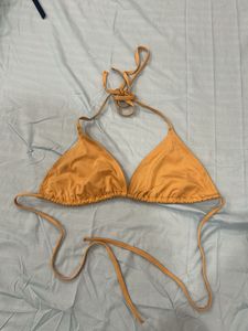 Orange String Bikini Top