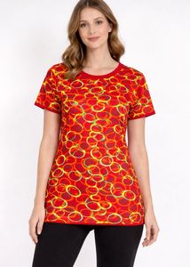 Vintage Retro Print Swimming Tshirt
