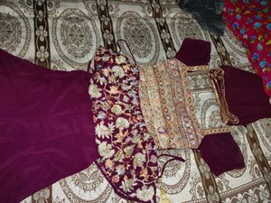 Peplum top and plazzo (3 piece Set)