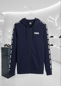 Puma Navy Zip-Up Hoodie Jacket