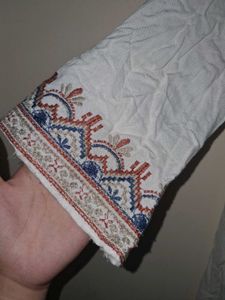 Embroidered White Boho Top