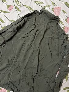 Stylish Olive Green Collared Shirt