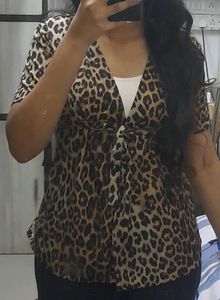 Animal Print Slim Fit Top😍😍