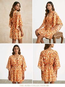 Boho Floral Print Mini Dress
